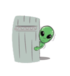 Green Alien - UFO（個別スタンプ：2）