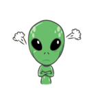 Green Alien - UFO（個別スタンプ：3）