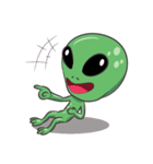 Green Alien - UFO（個別スタンプ：6）