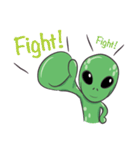 Green Alien - UFO（個別スタンプ：8）