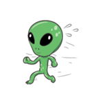 Green Alien - UFO（個別スタンプ：15）