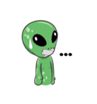 Green Alien - UFO（個別スタンプ：18）