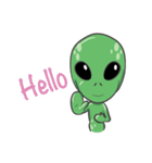 Green Alien - UFO（個別スタンプ：19）