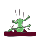 Green Alien - UFO（個別スタンプ：28）