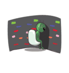 Green Alien - UFO（個別スタンプ：29）