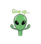Green Alien - UFO（個別スタンプ：39）