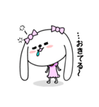 うさわんこ「女の子用」（個別スタンプ：4）