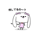 うさわんこ「女の子用」（個別スタンプ：12）