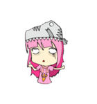 TyrannosaurusGirl doesn't take off hat 2（個別スタンプ：12）