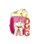 TyrannosaurusGirl doesn't take off hat 2（個別スタンプ：16）