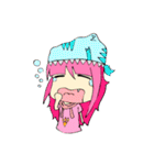 TyrannosaurusGirl doesn't take off hat 2（個別スタンプ：17）