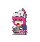 TyrannosaurusGirl doesn't take off hat 2（個別スタンプ：25）