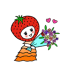 Strawberry Girl（個別スタンプ：35）