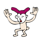 白い顔（個別スタンプ：28）