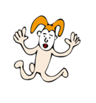 白い顔（個別スタンプ：36）