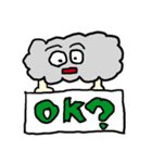 太陽、雲、雨や月～メッセージは英語～（個別スタンプ：20）