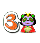 数字でゴーゴー！ from レスラーパンダ（個別スタンプ：3）
