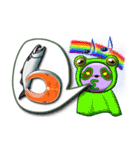 数字でゴーゴー！ from レスラーパンダ（個別スタンプ：6）
