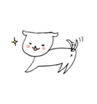 しろいぬ、全力しっぽの日々（個別スタンプ：12）