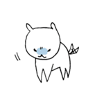 しろいぬ、全力しっぽの日々（個別スタンプ：20）