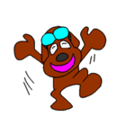Dog with glasses（個別スタンプ：4）