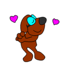 Dog with glasses（個別スタンプ：8）