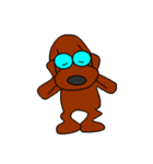 Dog with glasses（個別スタンプ：11）