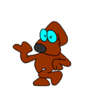 Dog with glasses（個別スタンプ：12）