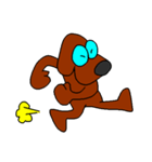 Dog with glasses（個別スタンプ：14）