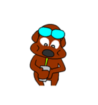 Dog with glasses（個別スタンプ：19）