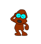 Dog with glasses（個別スタンプ：21）