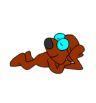 Dog with glasses（個別スタンプ：31）