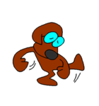 Dog with glasses（個別スタンプ：34）