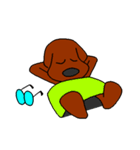Dog with glasses（個別スタンプ：35）