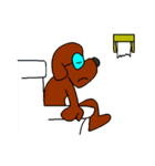 Dog with glasses（個別スタンプ：40）
