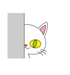 しろねこちゃん（ノーマルバージョン）（個別スタンプ：18）