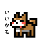 ドット絵スタンプ 柴犬（個別スタンプ：14）