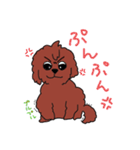 犬の生活☆茶ムク犬（個別スタンプ：30）
