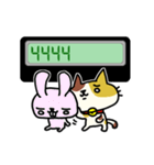 数字で話すねこ（個別スタンプ：27）