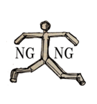 この棒人間はなんか嫌だ。（個別スタンプ：4）