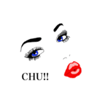 セクシーface Lips ＆ Eyes 1（個別スタンプ：18）