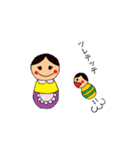 こけし風スタンプ（個別スタンプ：12）