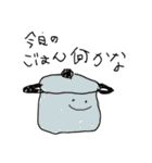 左手で描きました。（個別スタンプ：27）