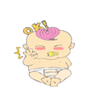 Pink Hair Baby（個別スタンプ：1）