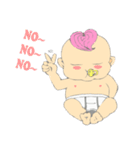 Pink Hair Baby（個別スタンプ：3）