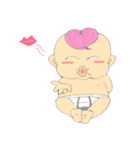 Pink Hair Baby（個別スタンプ：5）