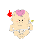 Pink Hair Baby（個別スタンプ：6）