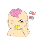 Pink Hair Baby（個別スタンプ：13）