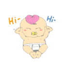 Pink Hair Baby（個別スタンプ：15）