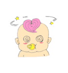 Pink Hair Baby（個別スタンプ：18）